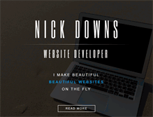 Tablet Screenshot of nickdowns.com